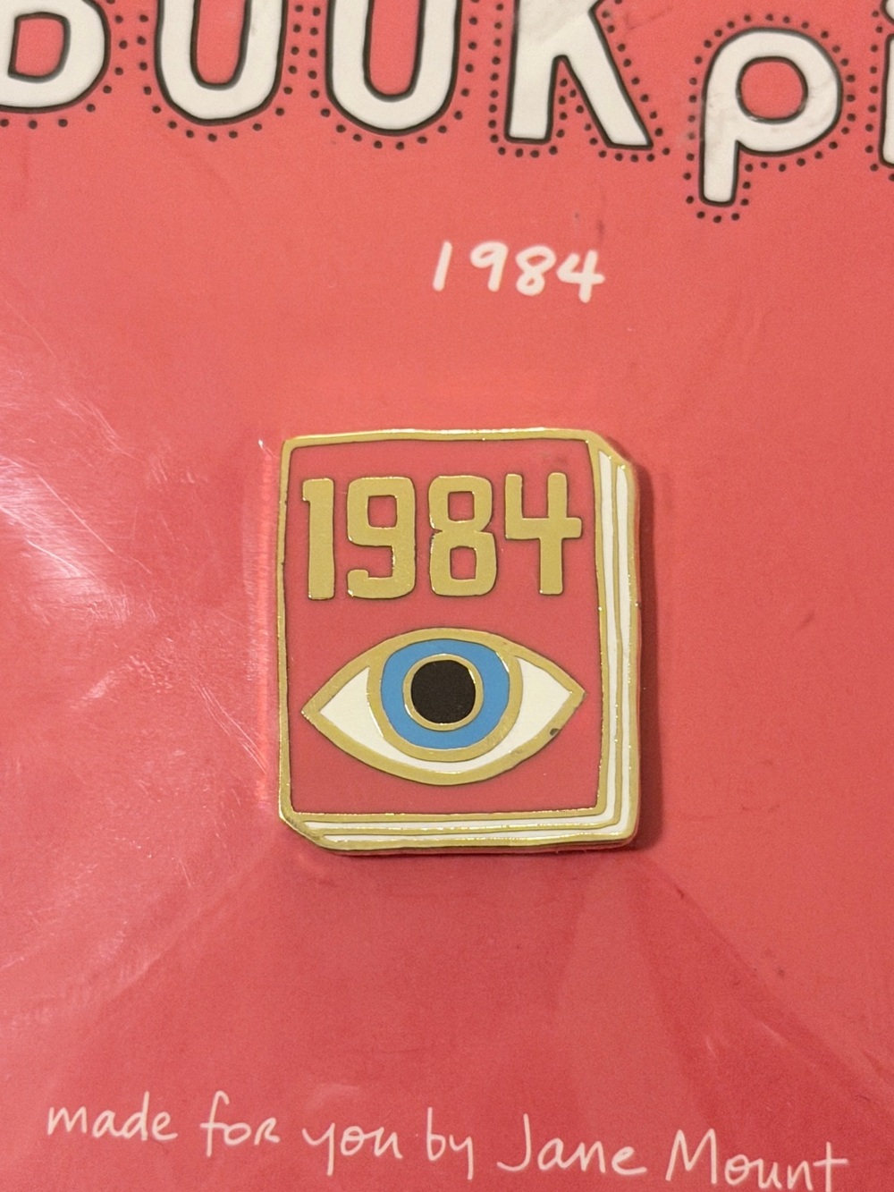 NEW Ideal Bookshelf Classic Books 1984 Enamel Pin - Picture 3 of 5